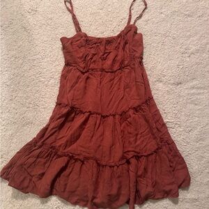Aeropostale Rust Tiered Dress